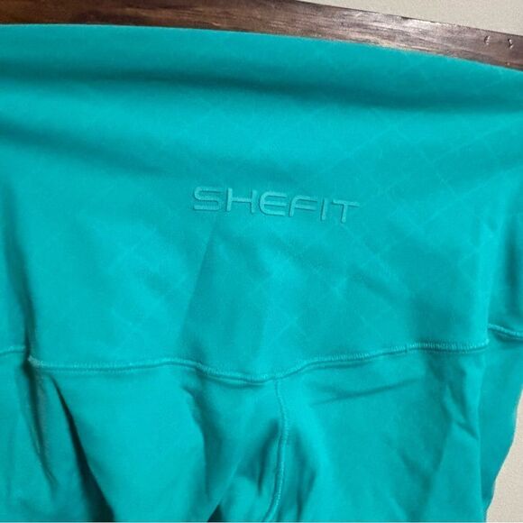 Shefit Boss Leggings Teal Athletic Tights- Size XS - Picture 6 of 12
